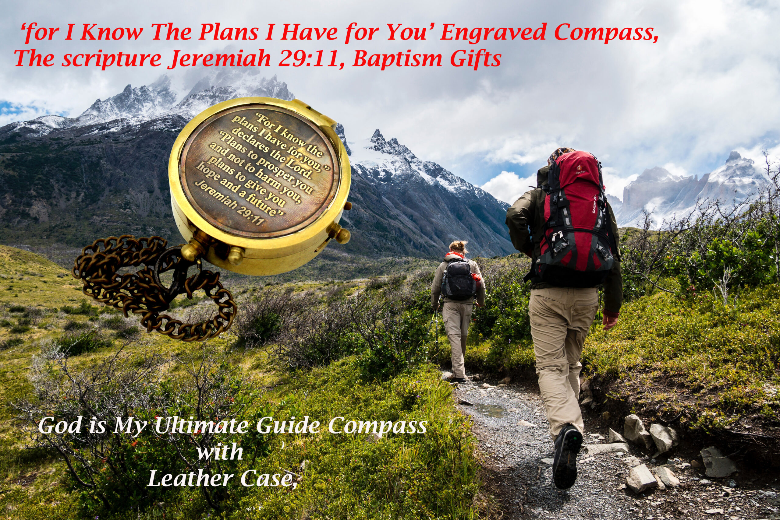 Be Strong and Courageous, Do Not Be Afraid Engraved Compass,The Scripture Joshua 1:9 Engraved Gifts, - Image 7