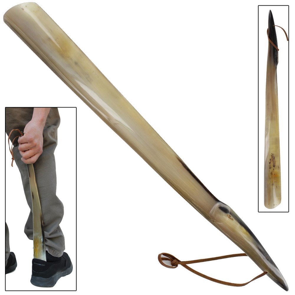 Shoe Horn Made with Real Horn Handmade. Easy Grip Long handle Shoehorn for Men,Women Seniors, Pregnancy, - Image 5