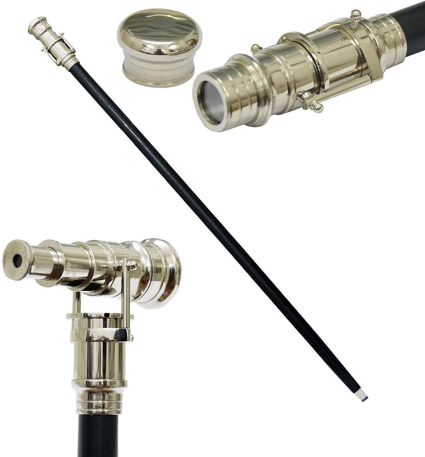 Vintage Victorian Nautical Brass Telescope