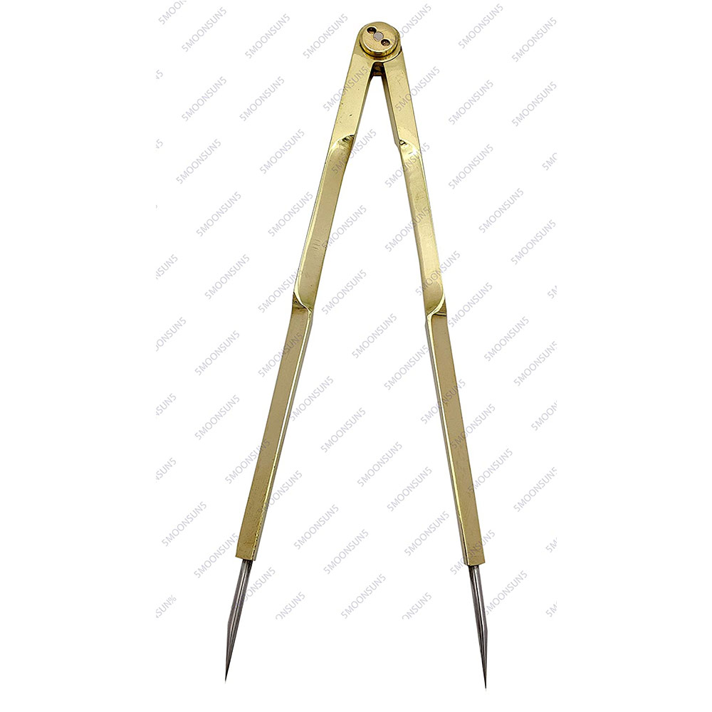 Vintage Navigation Straight Pattern Artist Divider Solid Brass Drawing Tool Professional 6 - Image 6