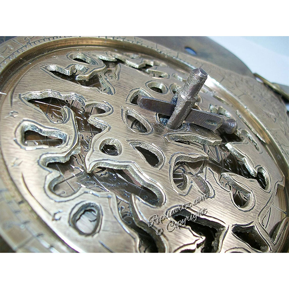 5MoonSun5's 9" Hanging Brass Arabic Astrolabe Globe Maritime Navigational Astrological Calendar Replica - Image 6