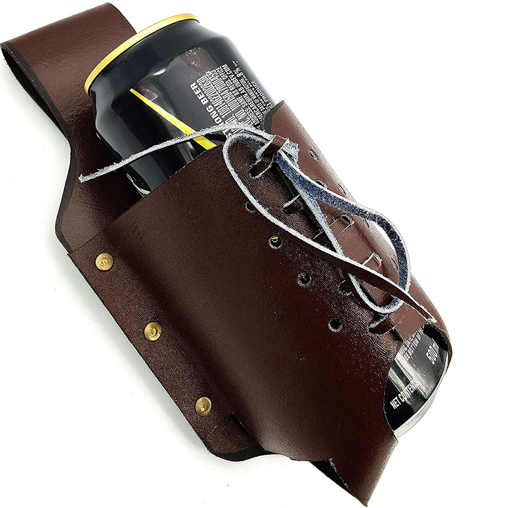 Beer Holster, Leather Classic Beer Holster Bottle Holders Beer Lover Essentials/Party Accessories. - Image 8
