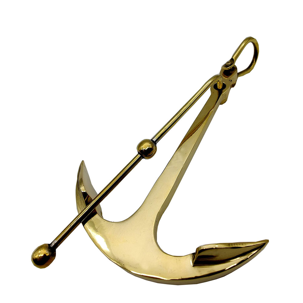 Sun & Moon Solid Brass Anchor Paper Weight - Paperweights Executive Promotional Gift