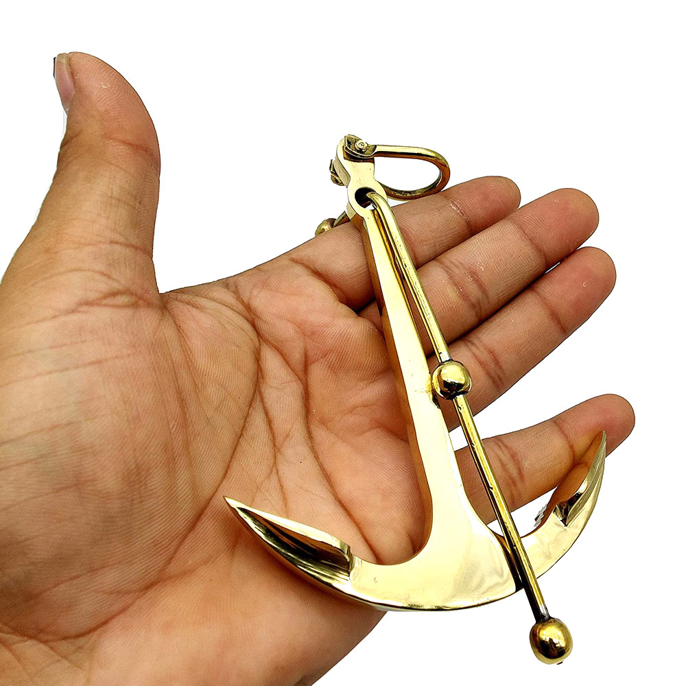Sun & Moon Solid Brass Anchor Paper Weight - Paperweights Executive Promotional Gift - Image 4