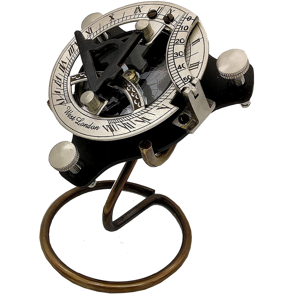 Captain Brass Sundial Compass 3 Beautiful Addition to a Nautical Collection.