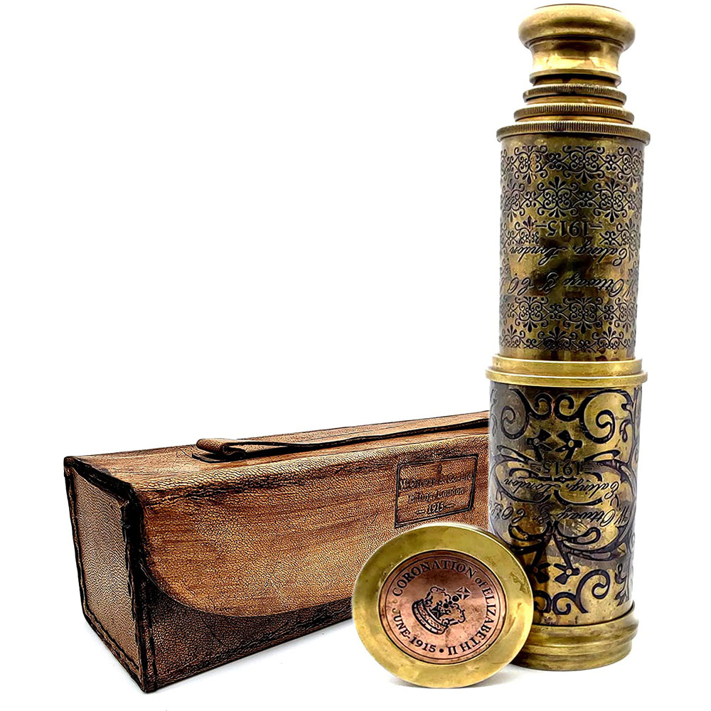 Brass Telescope 26 inches Replica of Coronation of Elizabeth II Telescope.