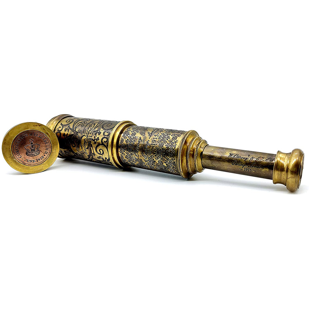 Brass Telescope 26 inches Replica of Coronation of Elizabeth II Telescope. - Image 9