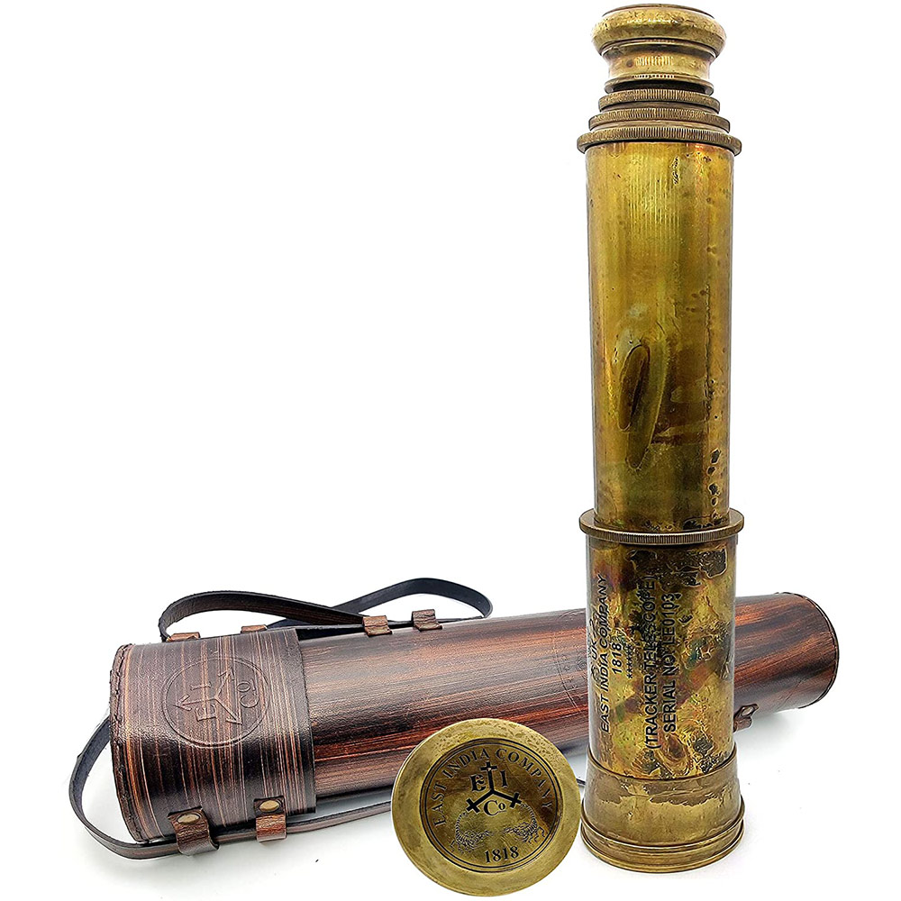 Brass Telescope 33 inches Replica of East India Company 1818 Tracker Telescope