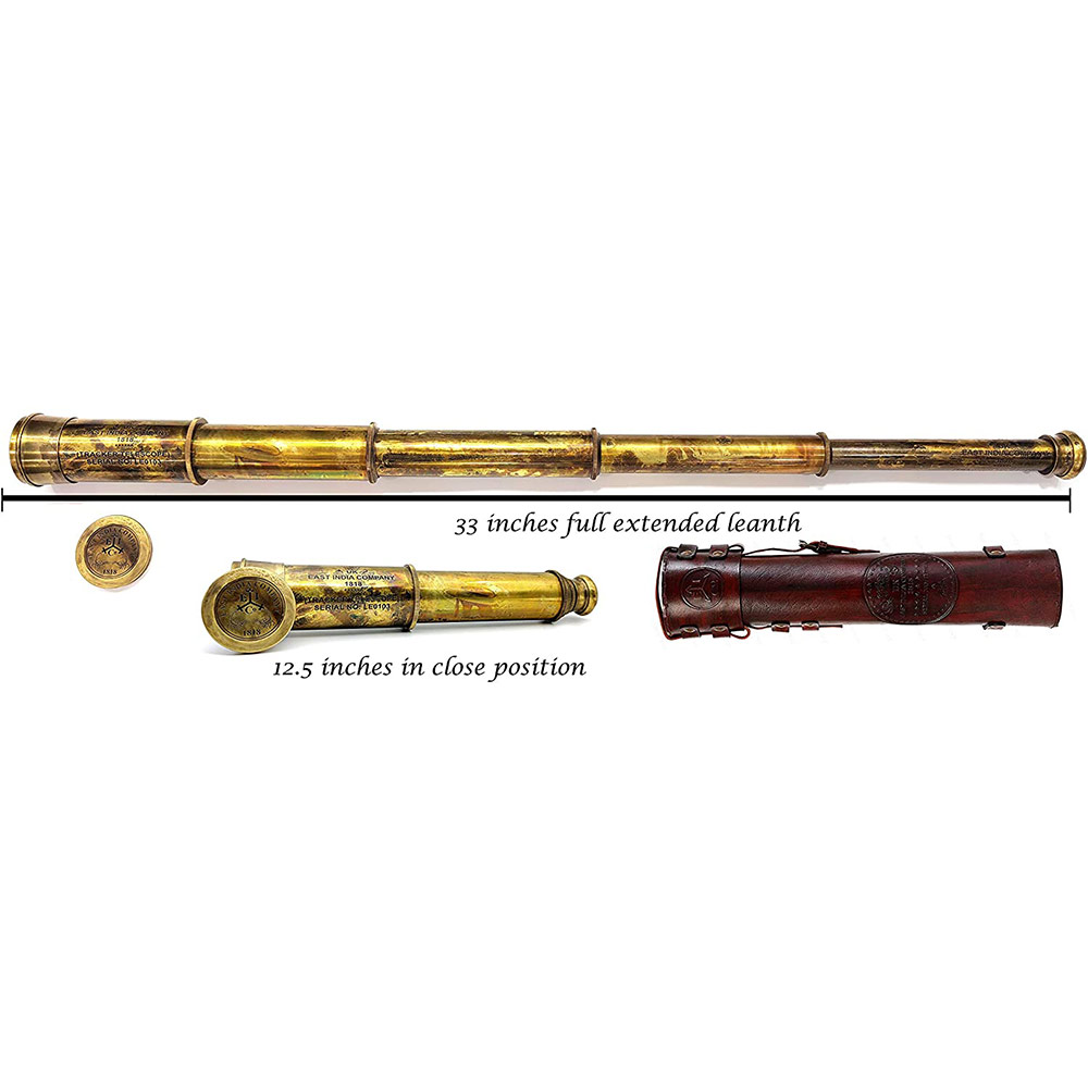 Brass Telescope 26 inches Replica of Coronation of Elizabeth II Telescope. - Image 2