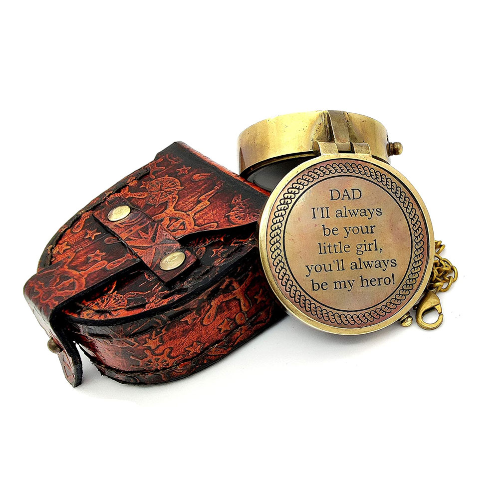 Dad I'll Always be Your Little Girl You'll Always be My Hero. Leather Case