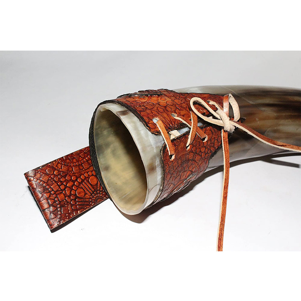 Medieval Viking Leather Belt Attachment Genuine Leather Hanger/Holster/Holder backpack - Image 3
