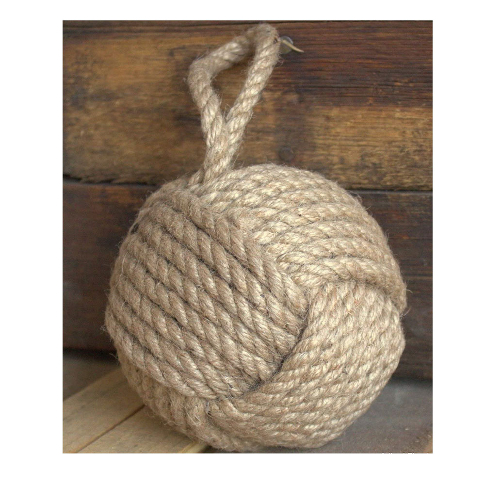 5moonsun5 Marseille Monkey Knot Jute Rope Door Stopper (4 lbs) - Jute - Image 2