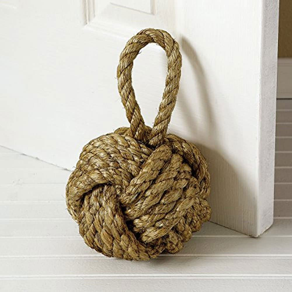 5moonsun5 Marseille Monkey Knot Jute Rope Door Stopper (4 lbs) - Jute - Image 5