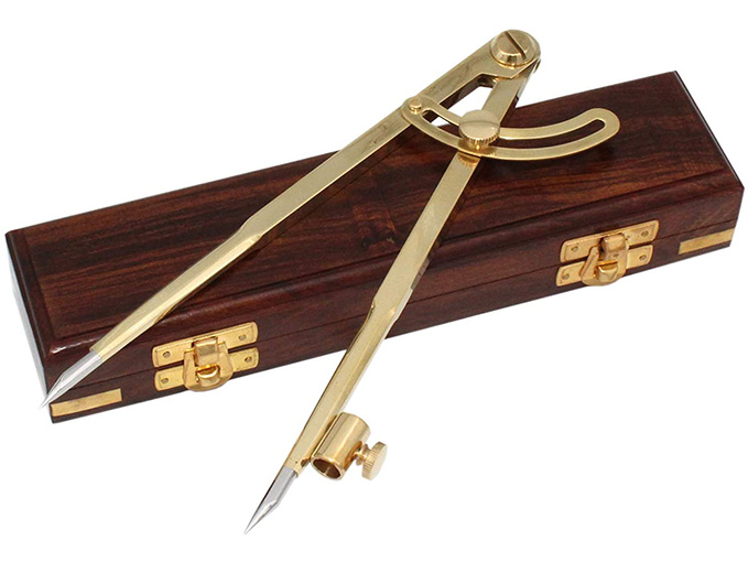 8 Inch Large Pencil Marking Compass Circle Leather Scratch Compass - Image 6