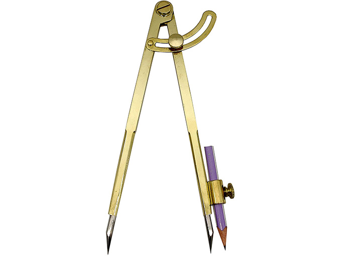 8 Inch Large Pencil Marking Compass Circle Leather Scratch Compass - Image 7