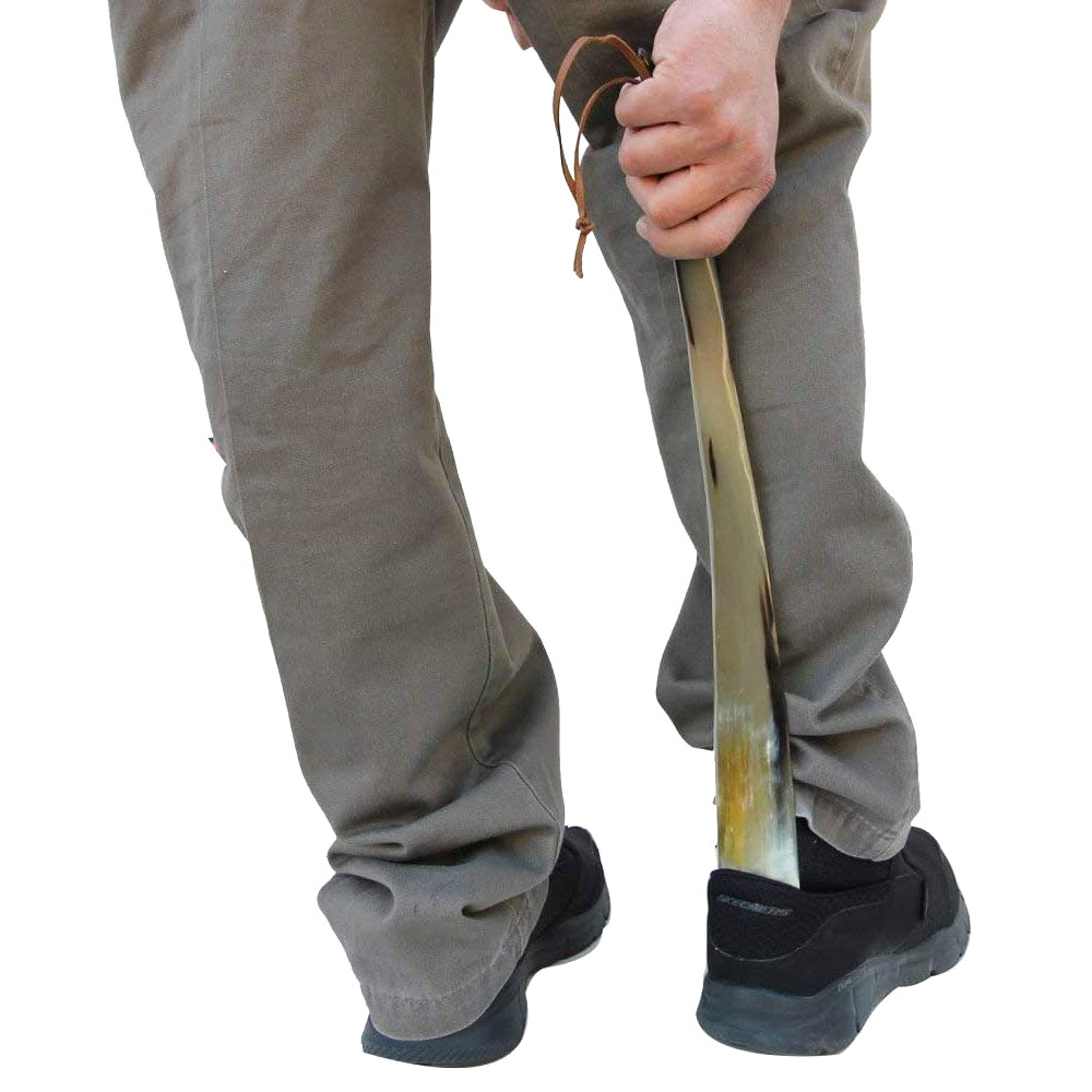 Shoe Horn Made with Real Horn Handmade. Best Gift Idea Home or Travel Use.(16 inch) - Image 4