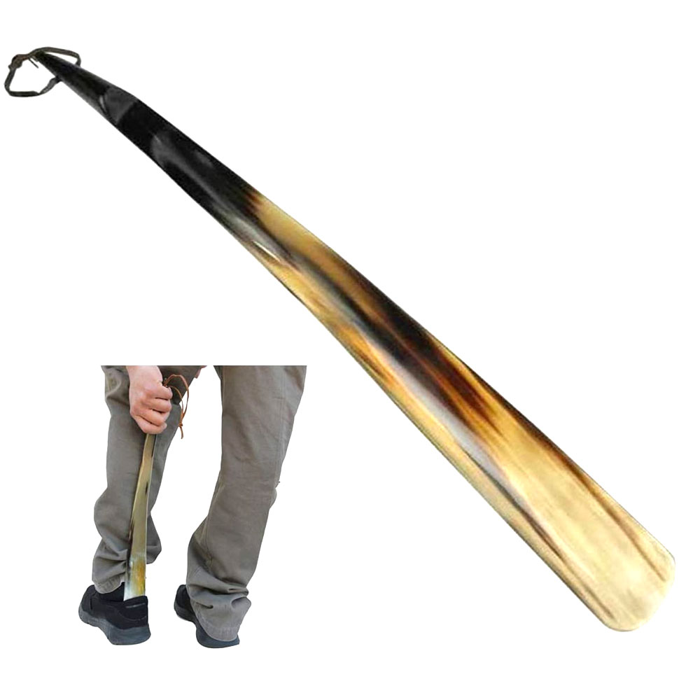 Shoe Horn Made with Real Horn Handmade. Best Gift Idea Home or Travel Use.(17 inch)