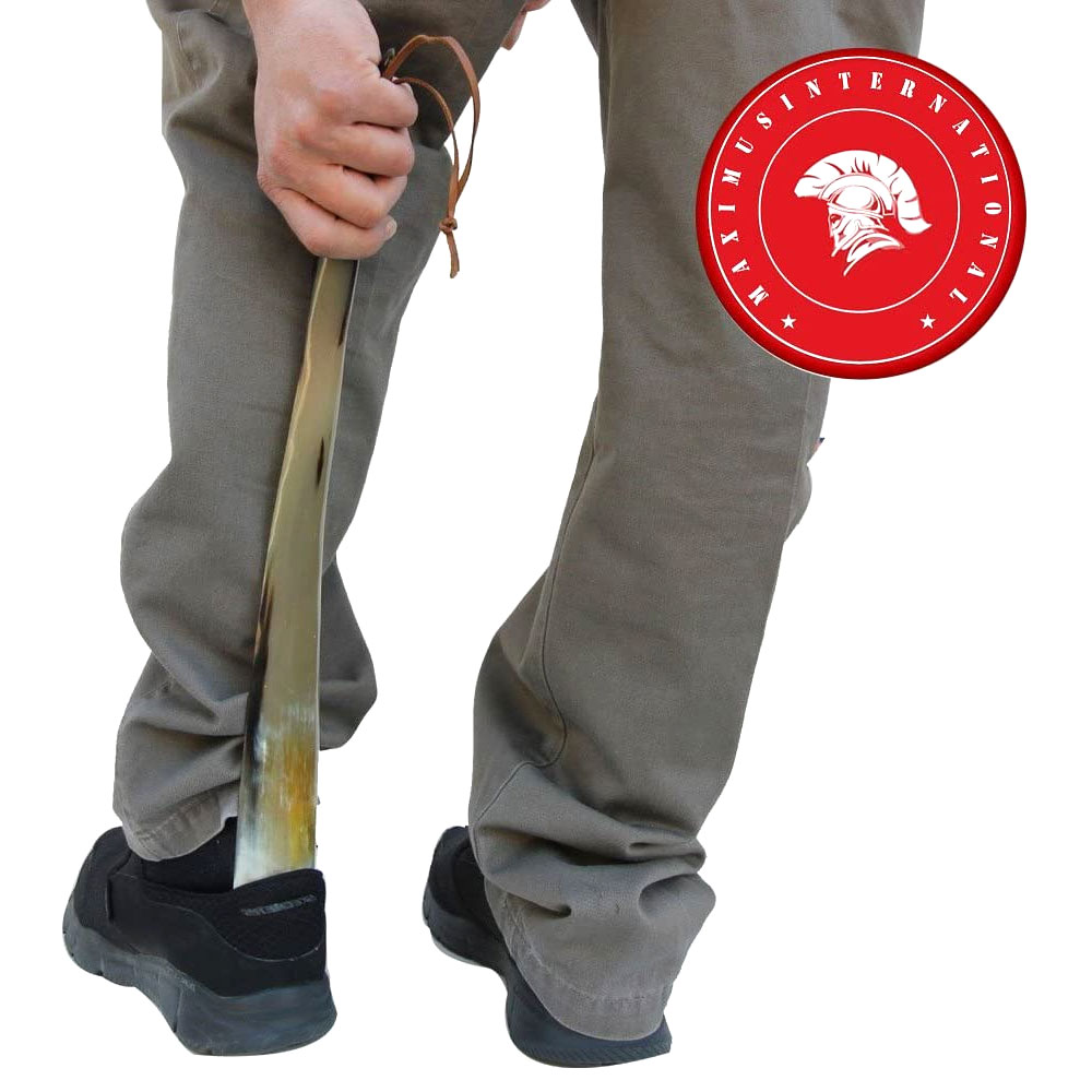 Shoe Horn Made with Real Horn Handmade. Best Gift Idea Home or Travel Use.(17 inch) - Image 4