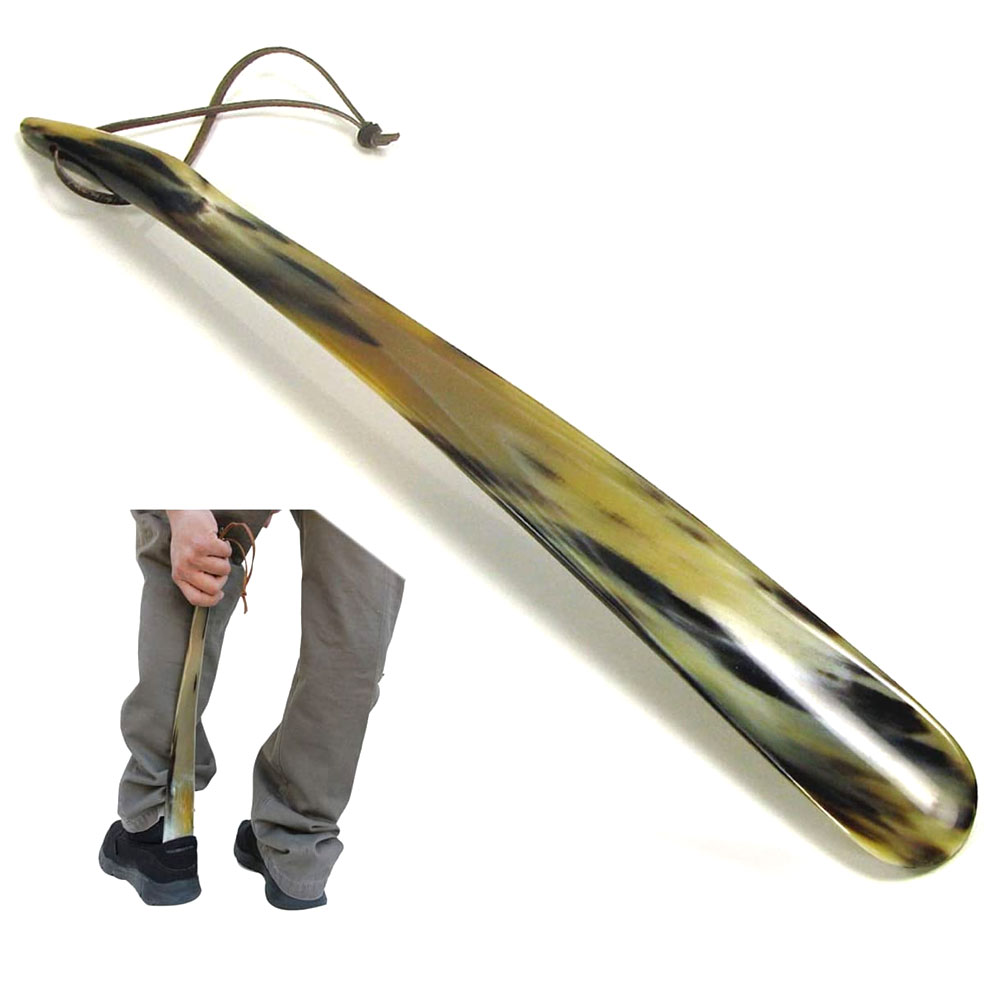 Shoe Horn Made with Real Horn Handmade. Best Gift Idea Home or Travel Use.(20 inch)