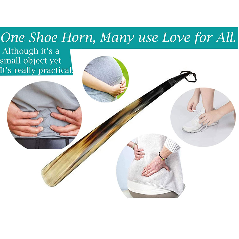 Shoe Horn Made with Real Horn Handmade. Best Gift Idea Home or Travel Use.(20 inch) - Image 3