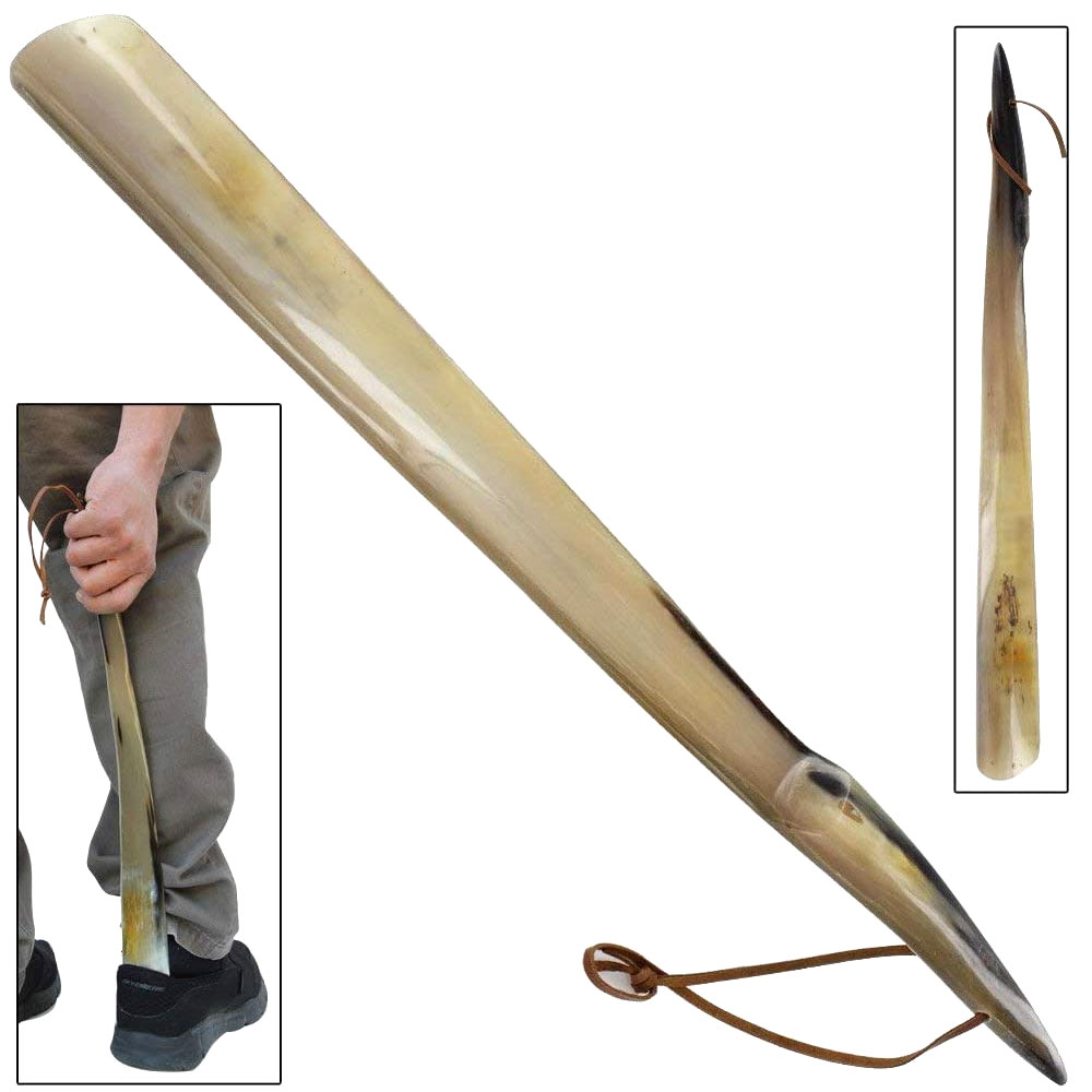 Shoe Horn Made with Real Horn Handmade. Best Gift Idea Home or Travel Use.(20 inch) - Image 4