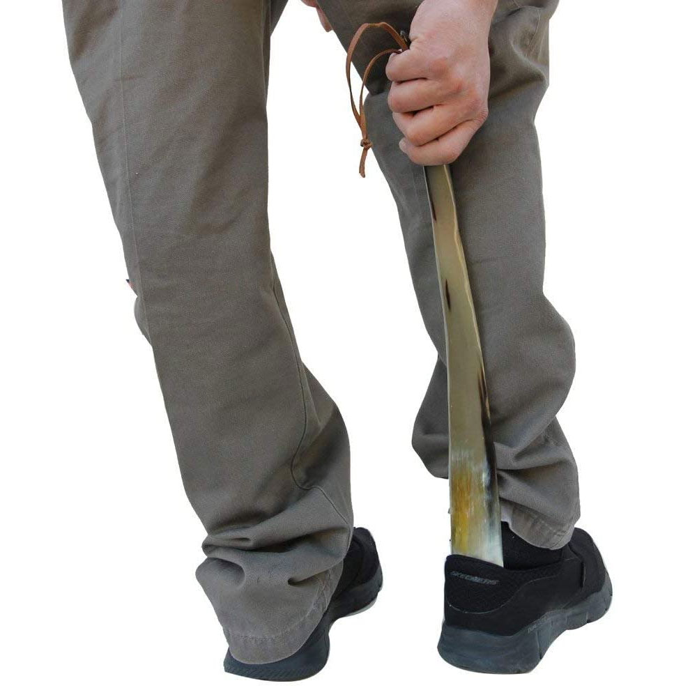 Shoe Horn Made with Real Horn Handmade. Best Gift Idea Home or Travel Use.(22 inch) - Image 4