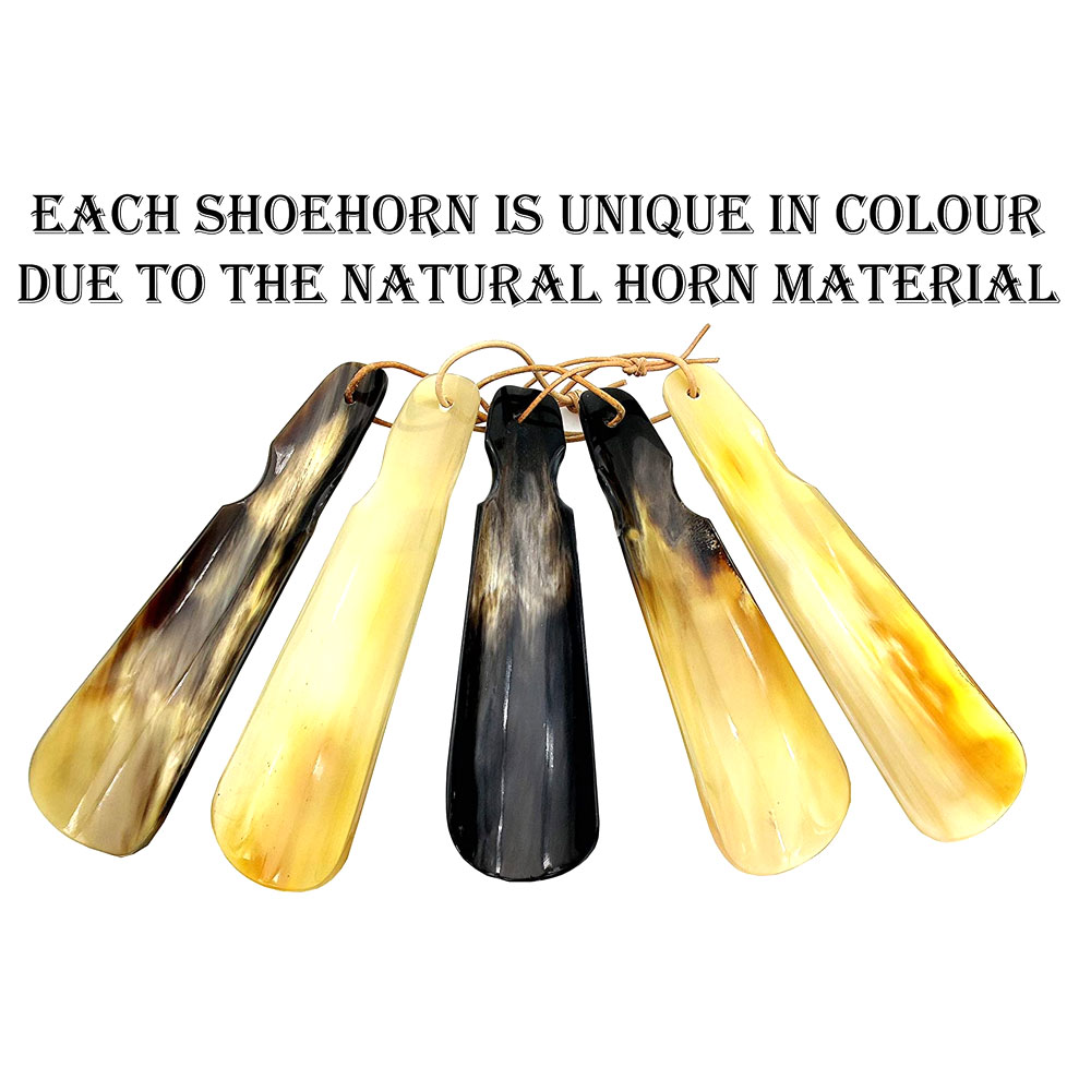 Shoe Horn Made with Real Horn Handmade. Best Gift Idea Home or Travel Use.(8) - Image 3