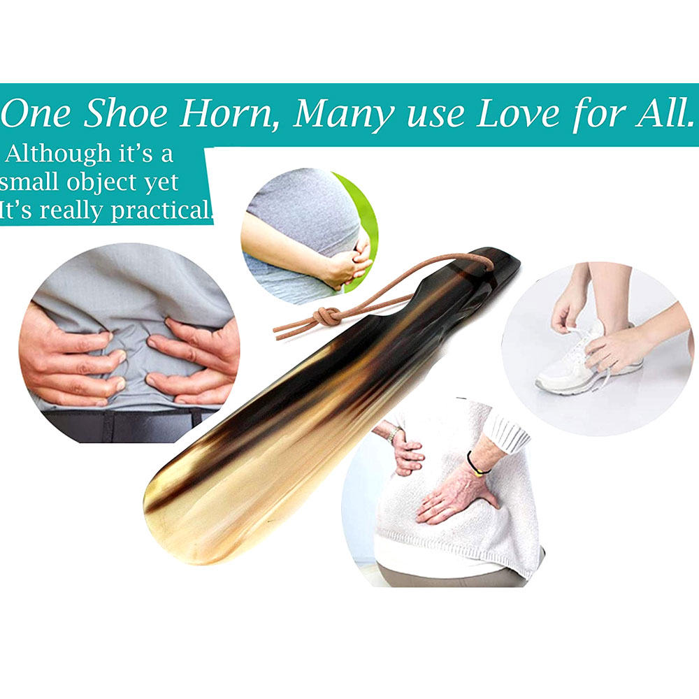 Shoe Horn Made with Real Horn Handmade. Best Gift Idea Home or Travel Use.(8) - Image 4