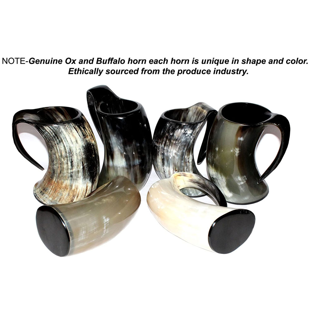 Vikings Valhalla Cup Drinking Horn Tankard Authentic Medieval Inspired drinking Mug (20oz) - Image 4
