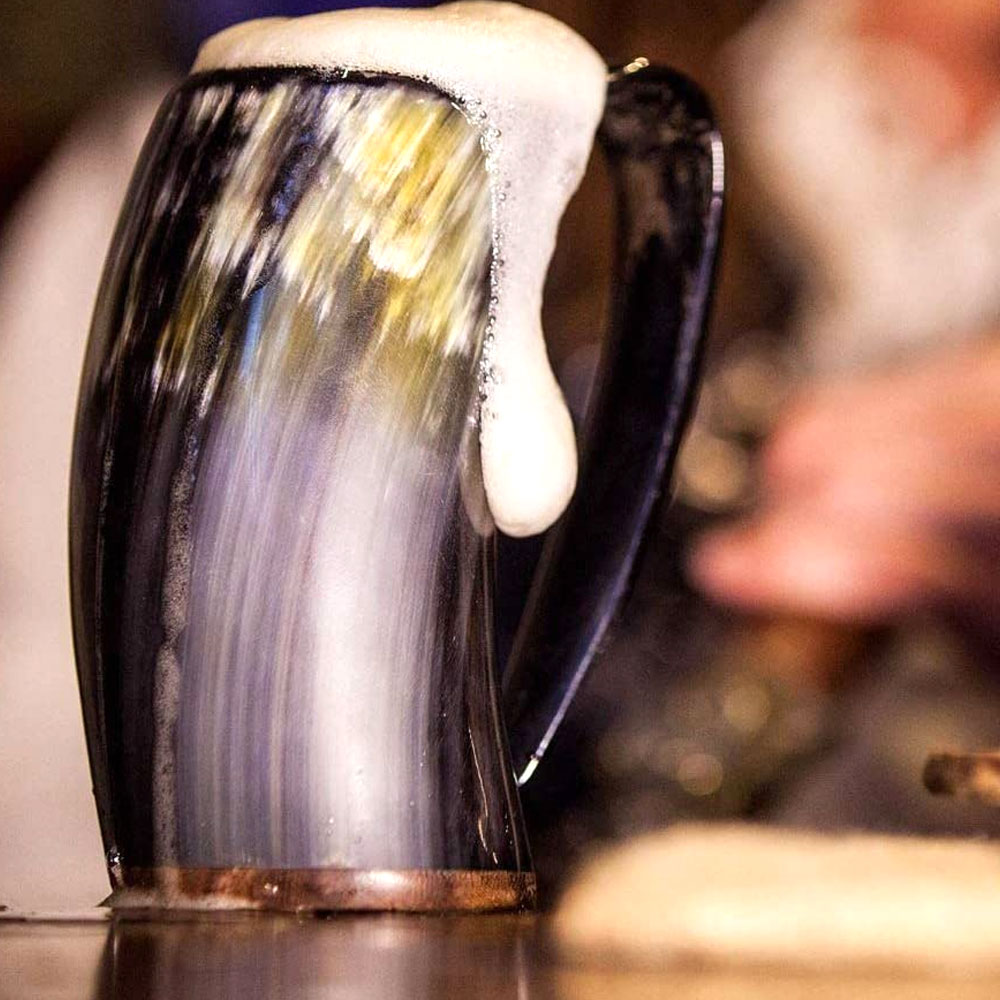 Vikings Valhalla Cup Drinking Horn Tankard Authentic Medieval Inspired drinking Mug (20oz) - Image 7