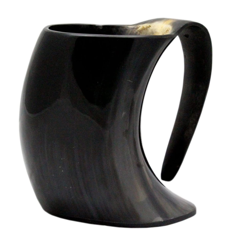 Viking Drinking Horn Cup Tankard Handcrafted Ox Cup Goblet (16oz) set of 4 - Image 6