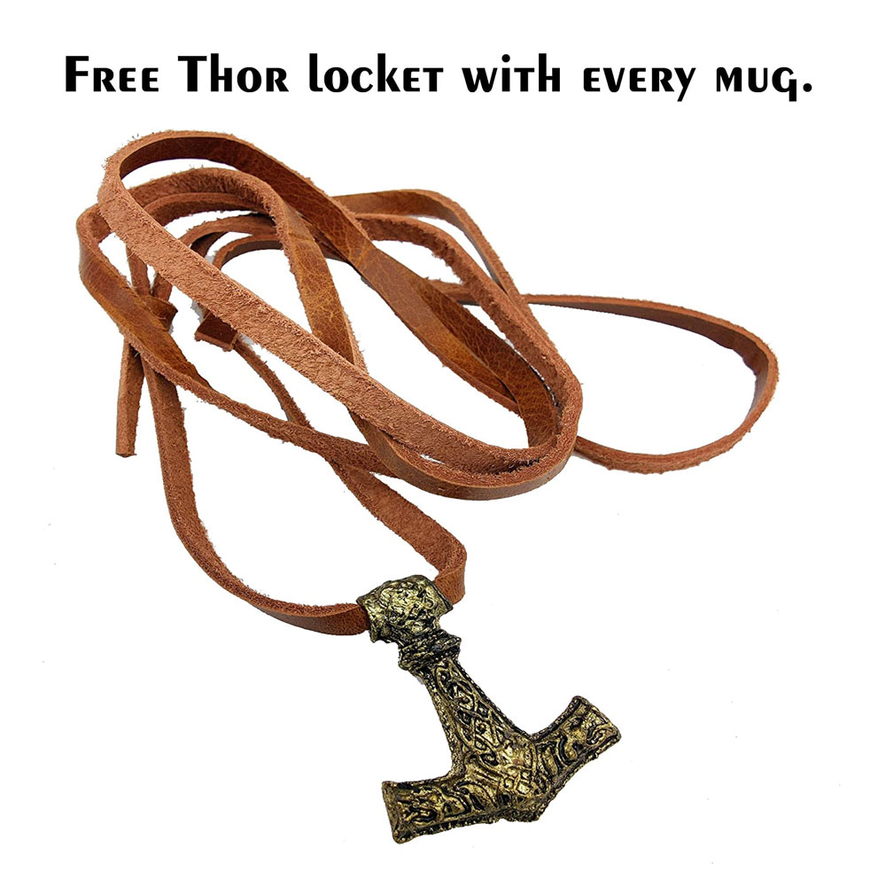 Viking Cup Drinking Horn Tankard Authentic Medieval Inspired drinking Mug (16oz) - Image 2