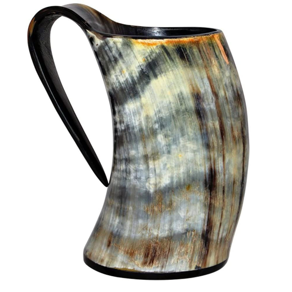 Viking Cup Drinking Horn Tankard Authentic Medieval Inspired drinking Mug (16oz) - Image 3