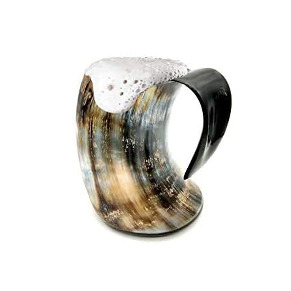 Viking Cup Drinking Horn Tankard Authentic Medieval Inspired drinking Mug (16oz) - Image 4
