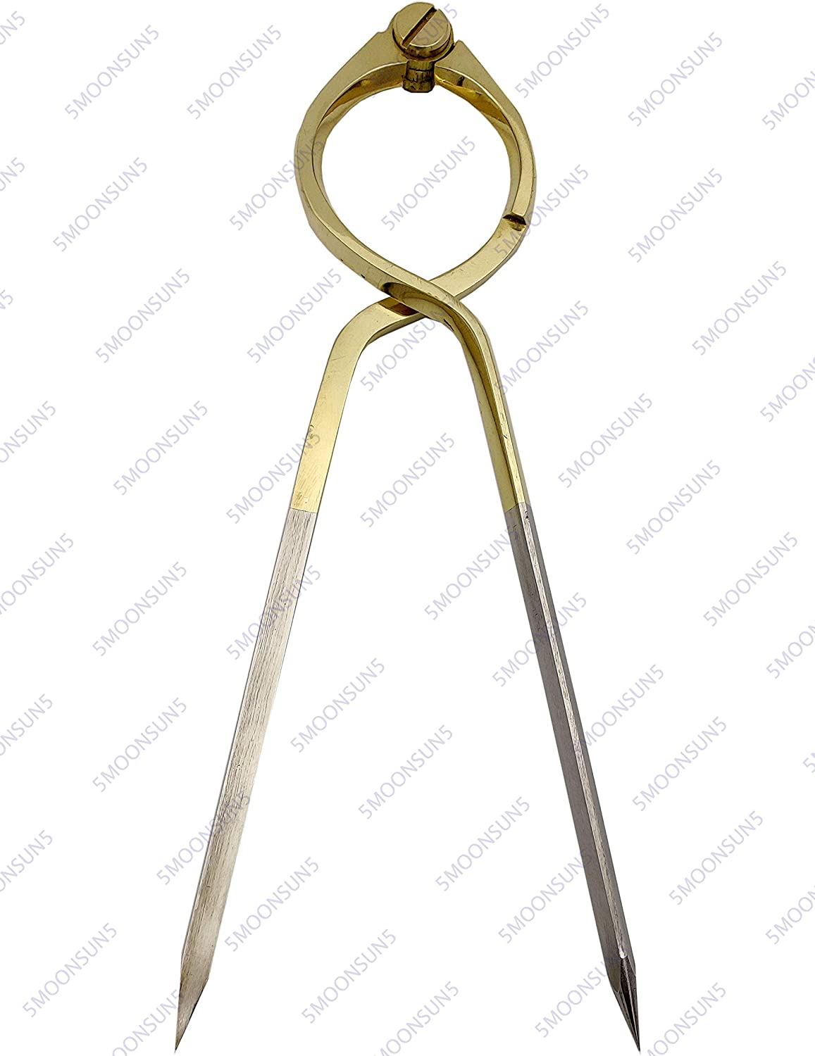 Vintage Navigation Straight Pattern Artist Divider Solid Brass Drawing Tool - Image 3