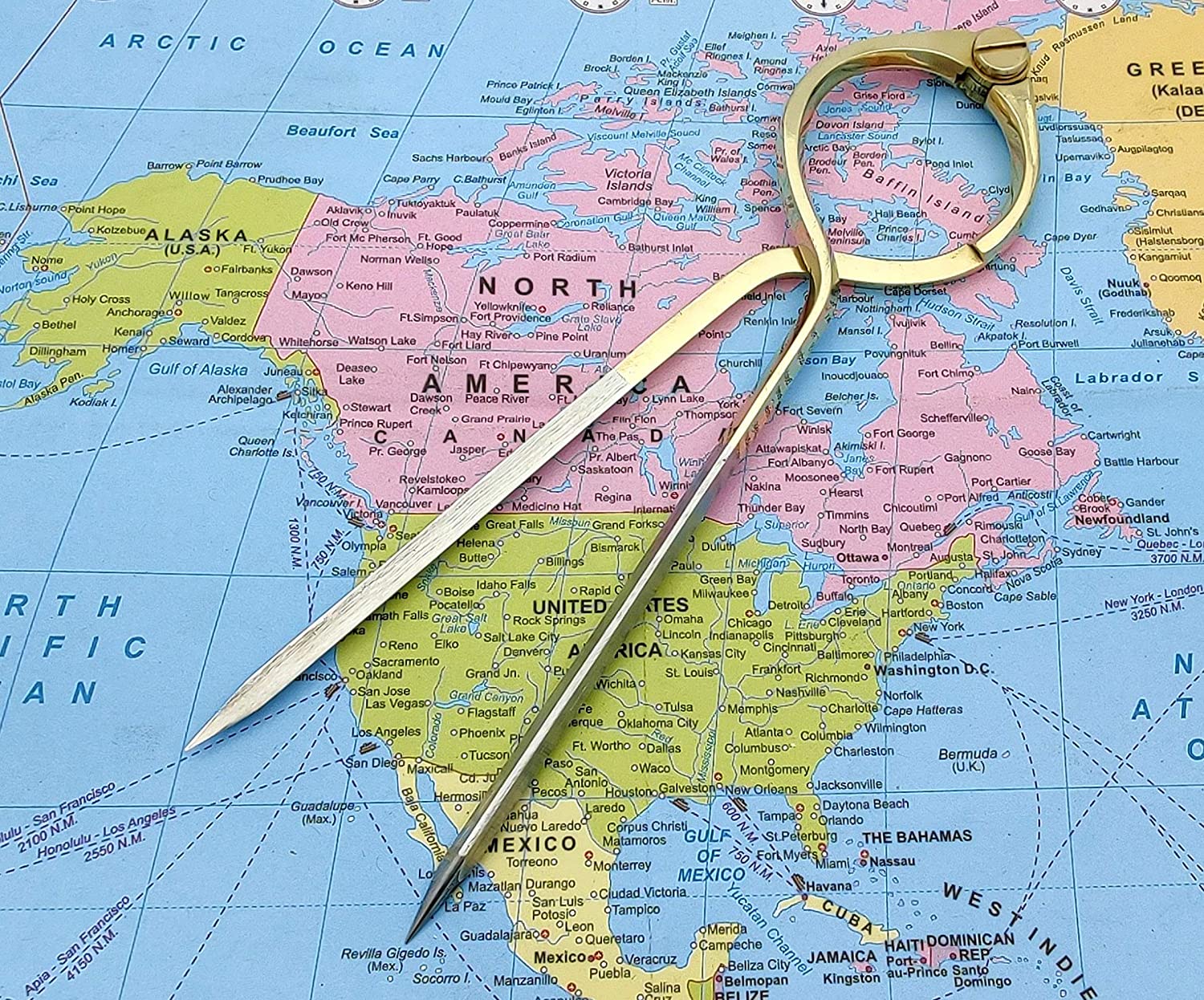Vintage Navigation Straight Pattern Artist Divider Solid Brass Drawing Tool - Image 4