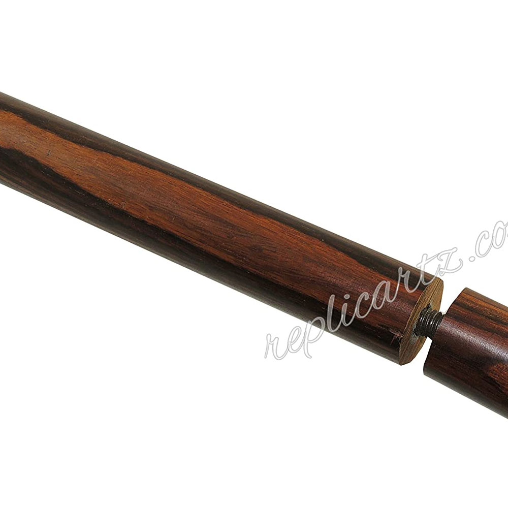 MoonSun Walking Stick top Brass Crafted Wooden Staff Handmade Collectible Stick - Image 5