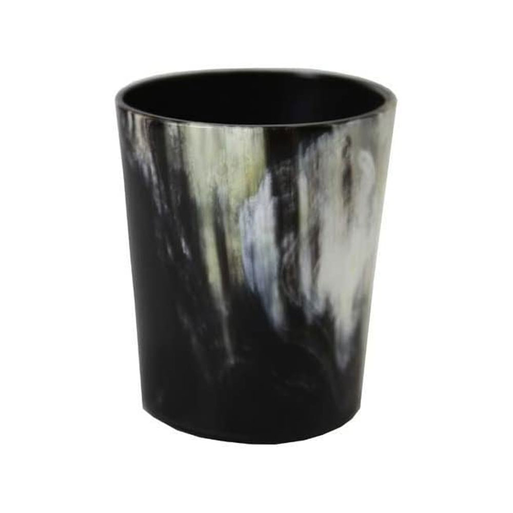 Ox Horn Whisky Tot Cup Nip viking drinking and game of thrones Shot Glass with tray set of 2 - Image 5