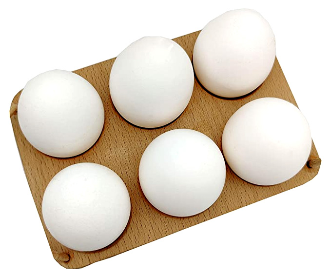 Handmade 6 Egg Tray - Wooden Egg Holder Usable in Kitchen Refrigerator - Image 6