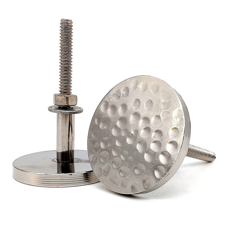 Hammered knobs Full Brass Solid Chrome Finish Handmade Drawer Handles/Furniture Hardware