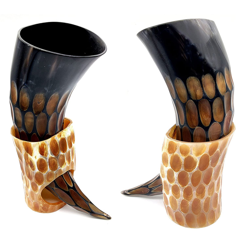 Viking Beer horn mug Game of throne vikings horn Medieval Drinking Horn with attractive carving