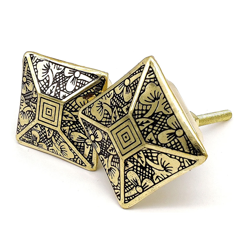 Brass Knobs | Brass Black Cabinet Knobs | Drawer Knobs Ideal for Any Home, Classic Hardware Decor