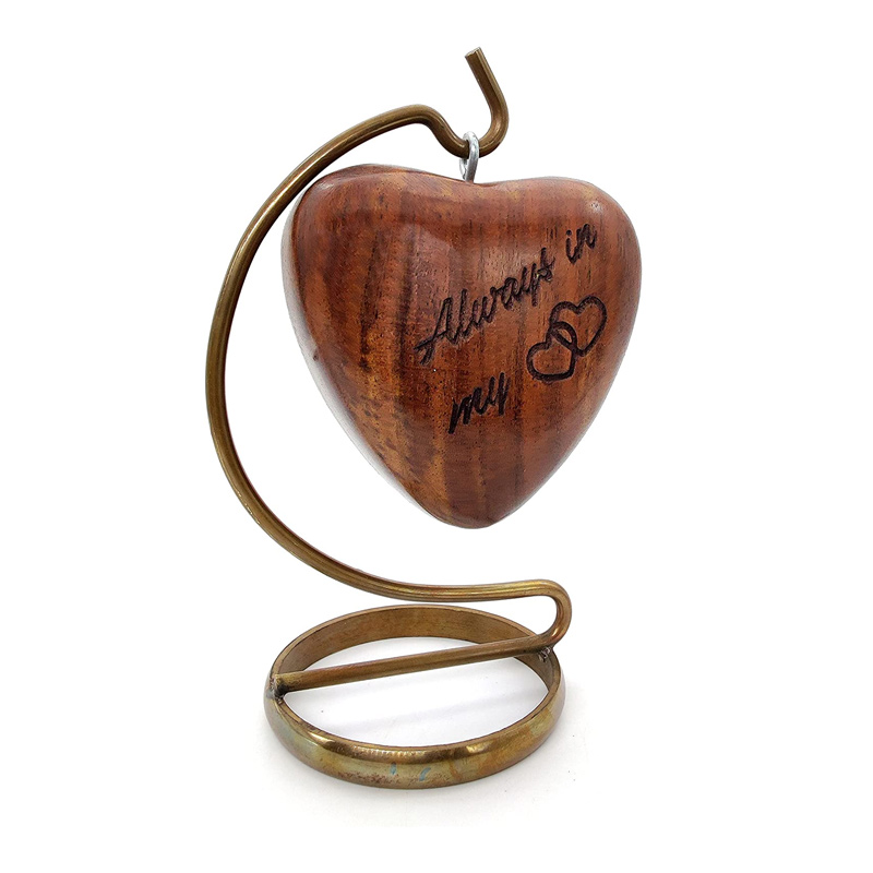 Wooden Heart Urn Keepsake Cremation Urn for Human pet Ashes Handcrafted Urn Heart Shaped