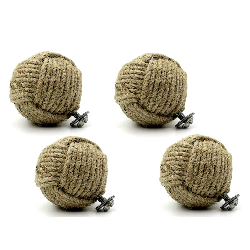 Handmade Jute Rope Door Knobs/Rope Knot Drawer Pulls Cupboards/Nautical Hardware Decor
