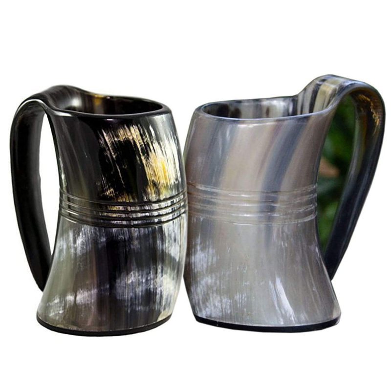 VIKING DRINKING HORN MUG Handcrafted Ox Cup Goblet - Drink Mead & Beer Like Game of Thrones - Image 2