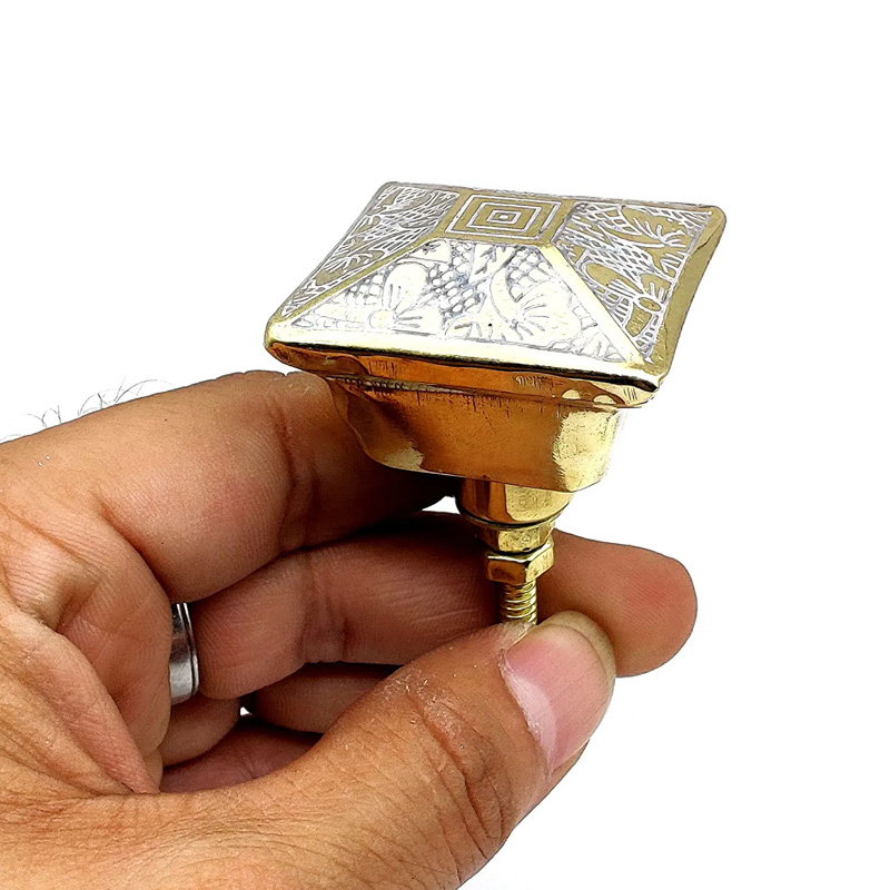 Handmade Brass Knobs | Brass Black Cabinet Knobs | Drawer Knobs Ideal for Home, Kitchen & Office - Image 3