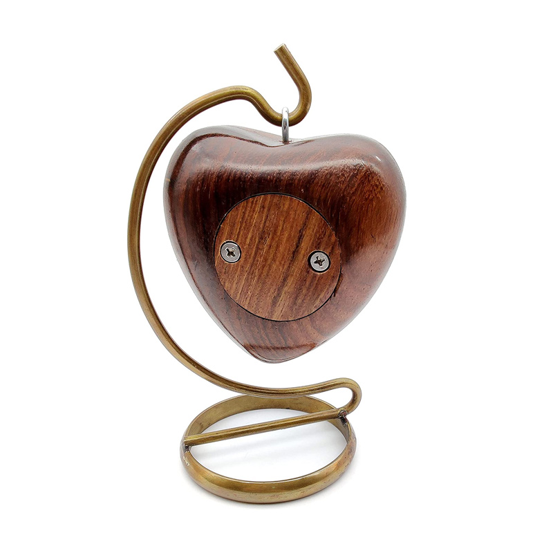 Wooden Heart Urn Keepsake Cremation Urn for Human pet Ashes Handcrafted Urn Heart Shaped - Image 3