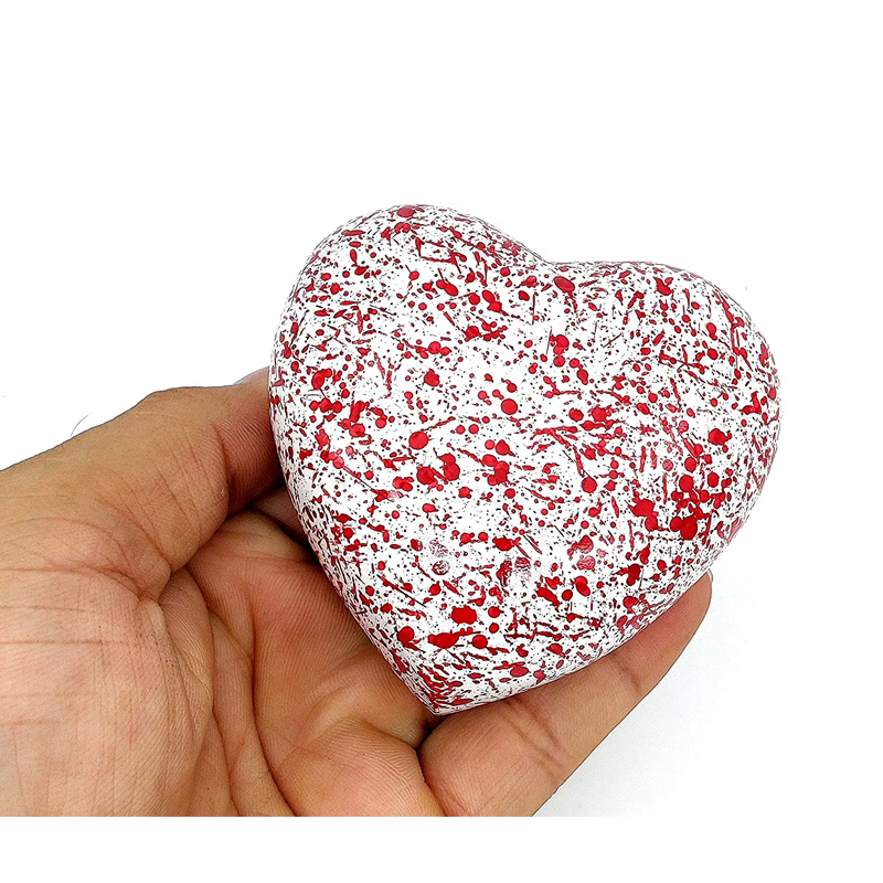 Handcrafted Heart Urn Keepsake Cremation Urn for Human pet Ashes Golden Urn Heart Shaped - Image 2