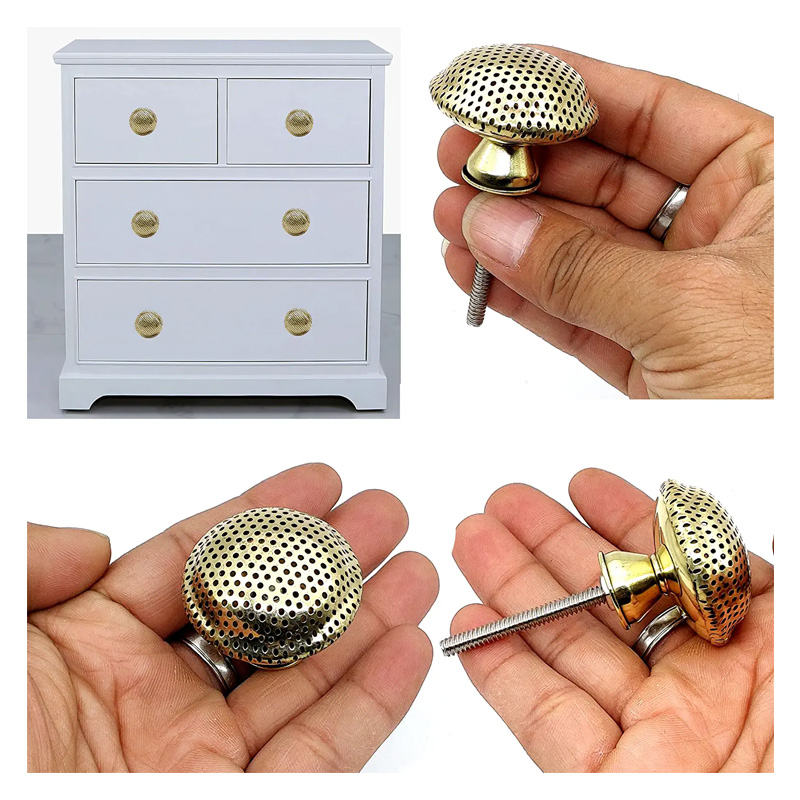 Brass Door Knobs/Drawer Pulls Dresser and Kitchen Cupboards/ Handmade Classic Hardware Decor, - Image 3