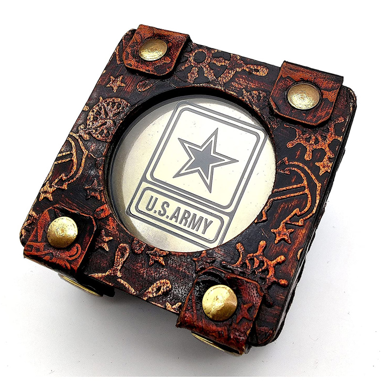 Army Engraved Brass Military Nautical Marine Perfect Gift for Army Person Navigation Compass - Image 3
